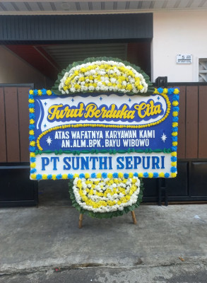 Papan Bunga Duka di Kwikma